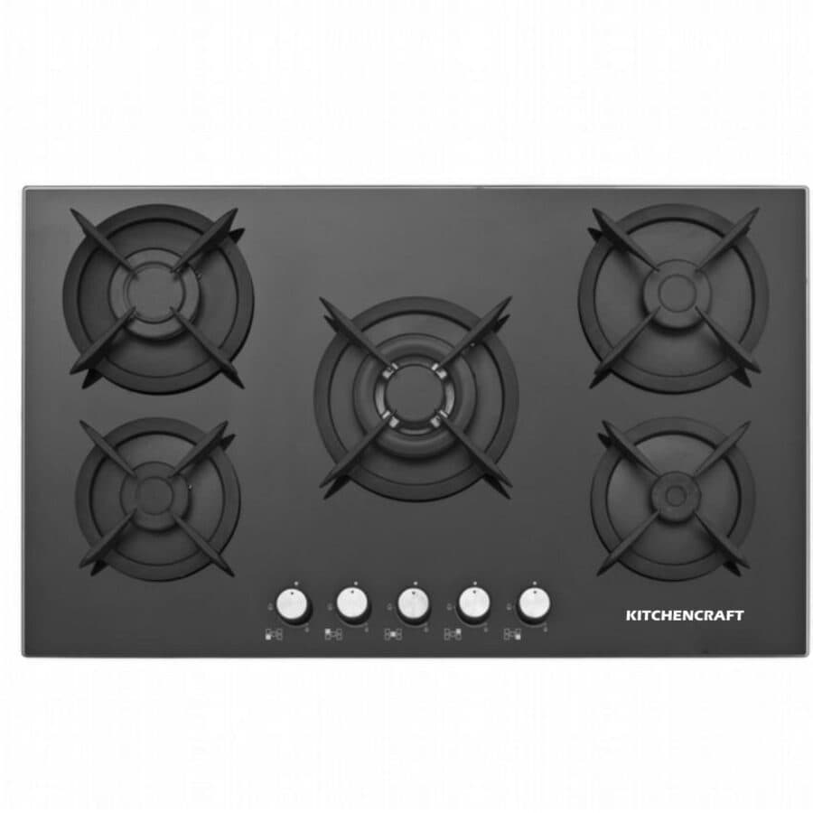 90cm 5 Burner Cooker — Black