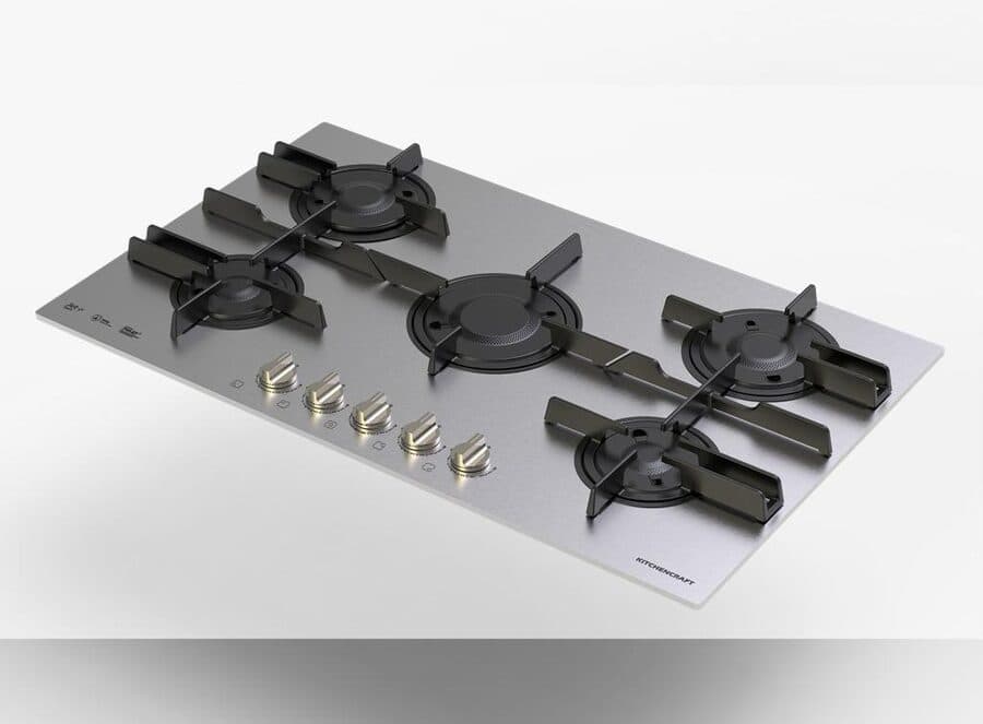 90cm 5 Burner Cooker — Silver