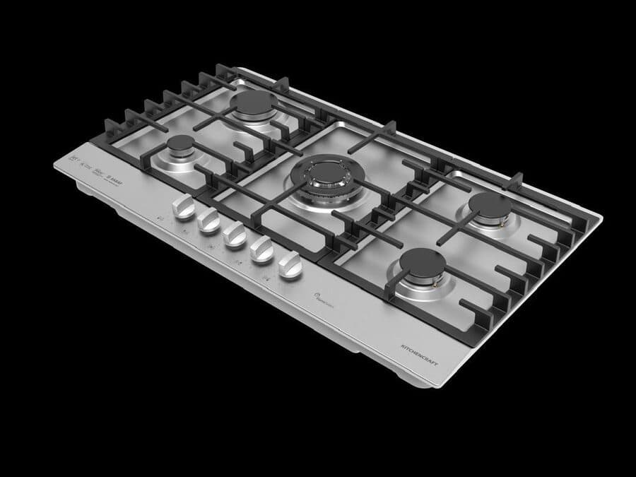 90cm 5 Burner Cooker — Silver